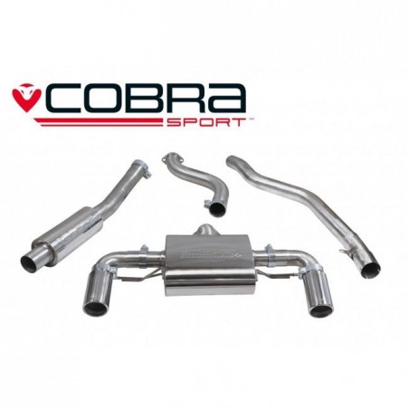 BMW M240i (F22 LCI) 2015- Cobra Sport / MANUAL GEARBOX - Cat Back Exhaust (Resonated)