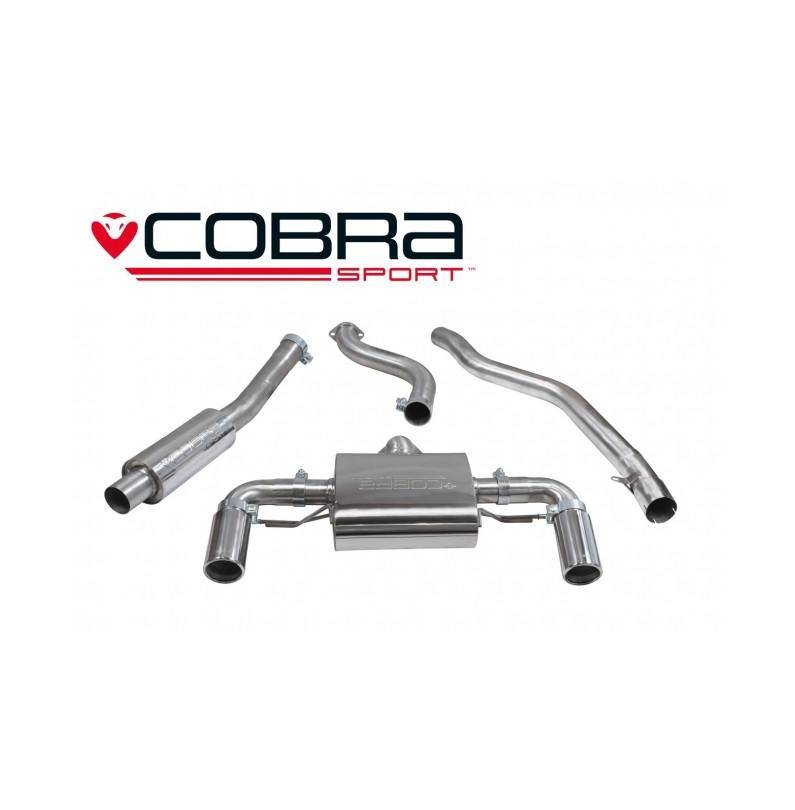 BMW M240i (F22 LCI) 2015- Cobra Sport / AUTO GEARBOX - Cat Back Exhaust (Resonated)