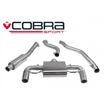 BMW M240i (F22 LCI) 2015- Cobra Sport / AUTO GEARBOX - Cat Back Exhaust (Resonated)