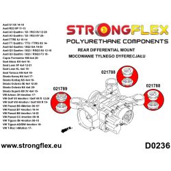 Kit completo de silentblocks de suspensión Strongflex Audi S3 8V, RS3 8V, A3 8V, A3 8Y, S3 y RS3 8Y y otros