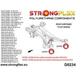 Kit completo de silentblocks de suspensión Strongflex Audi S3 8V, RS3 8V, A3 8V, A3 8Y, S3 y RS3 8Y y otros