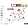 Kit completo de silentblocks de suspensión Strongflex Audi S3 8V, RS3 8V, A3 8V, A3 8Y, S3 y RS3 8Y y otros