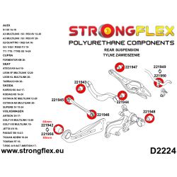 Kit de silentblocks de suspensión trasera Strongflex Audi A3 8V, S3 8V, RS3 8V, S1 8X, A3 8Y y otros