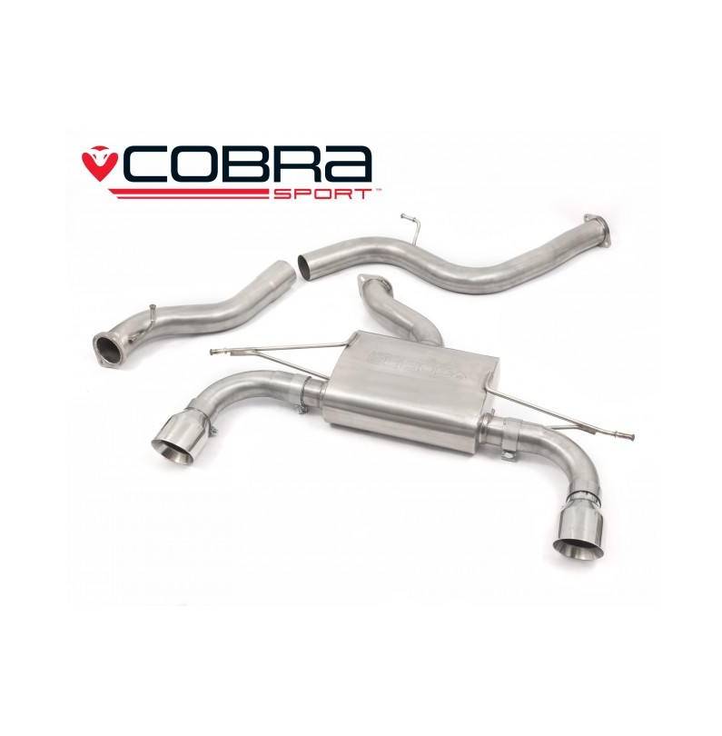 Ford Focus ST 225 (Mk2) 2005-11 Cobra Sport / Cat Back Exhaust (Non-Resonated)