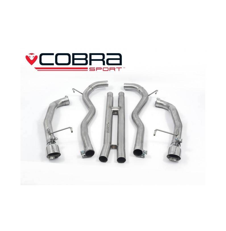 Ford Mustang 5.0 V8 GT (Fastback) 2015-18 Cobra Sport / Cat Back Exhaust - Venom Style