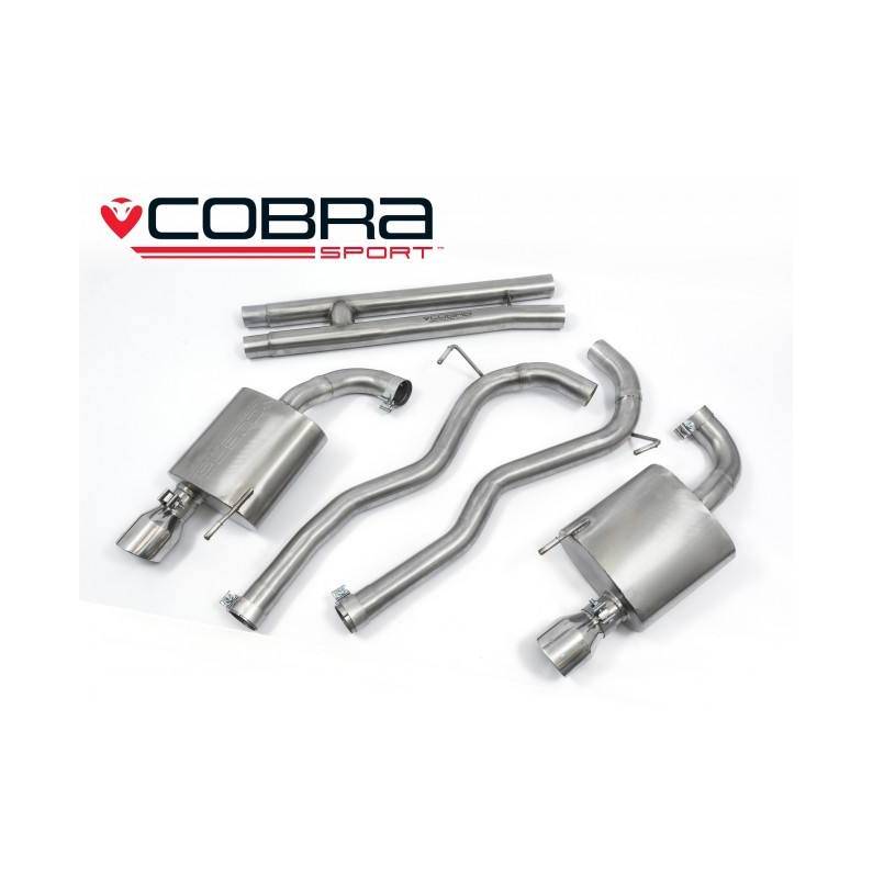 Ford Mustang 5.0 V8 GT (Fastback) 2015-18 Cobra Sport / Cat Back Exhaust - Rear Boxes