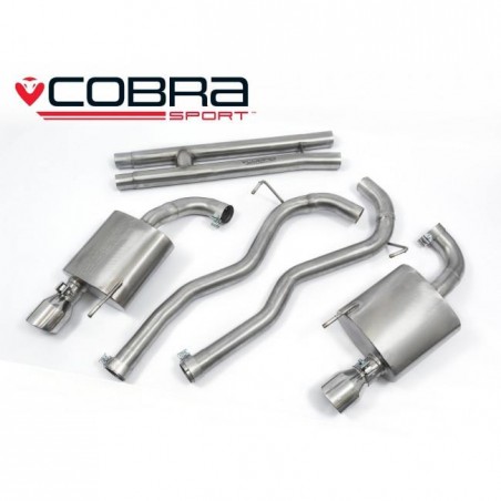 Ford Mustang 5.0 V8 GT (Fastback) 2015-18 Cobra Sport / Cat Back Exhaust - Rear Boxes