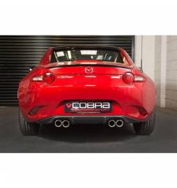 Mazda MX-5 Mk4 (ND) 2015- Cobra Sport / Dual Exit Cat Back Exhaust (Resonated)