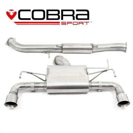 Nissan 350Z (2003-09) Cobra Sport /Centre & Rear Exhausts (Resonated)