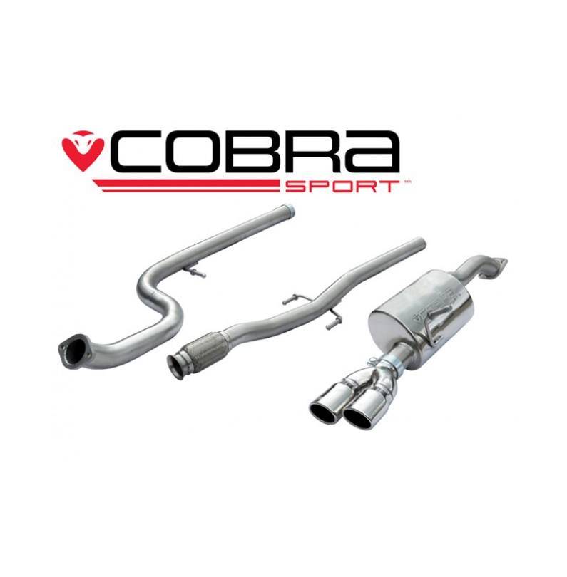 Peugeot 208 GTI (1.6 Turbo) 2012- Cobra Sport / Cat Back Exhaust (Non-Resonated)