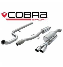 Peugeot 208 GTI (1.6 Turbo) 2012- Cobra Sport / Cat Back Exhaust (Resonated)