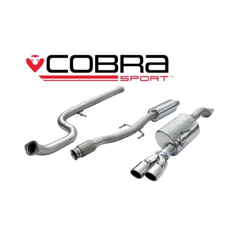 Peugeot 208 GTI (1.6 Turbo) 2012- Cobra Sport / Cat Back Exhaust (Resonated)