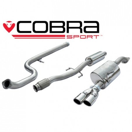 Peugeot 208 GTI (1.6 Turbo) 2012- Cobra Sport / Cat Back Exhaust (Resonated)