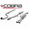Peugeot 208 GTI (1.6 Turbo) 2012- Cobra Sport / Cat Back Exhaust (Resonated)