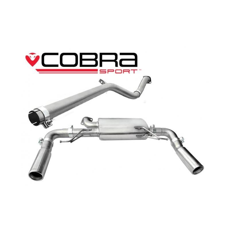 Clio 197 2.0 16V (2006-09) Cobra Sport / Cat Back Exhaust (Non-Resonated)
