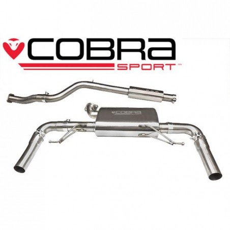 Clio RS 200 2.0 16V (2009-12) Cobra Sport / Cat Back Exhaust (Resonated)