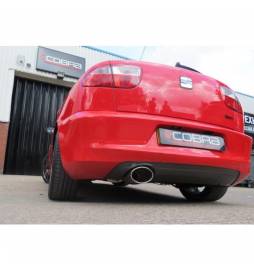 Seat Leon Cupra R (1M-Mk1) 2002-05 Cobra Sport / Cat Back Exhaust (2.5  Bore) (Resonated)