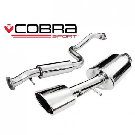 Seat Leon Cupra R (1M-Mk1) 2002-05 Cobra Sport / Cat Back Exhaust (2.5  Bore) (Resonated)