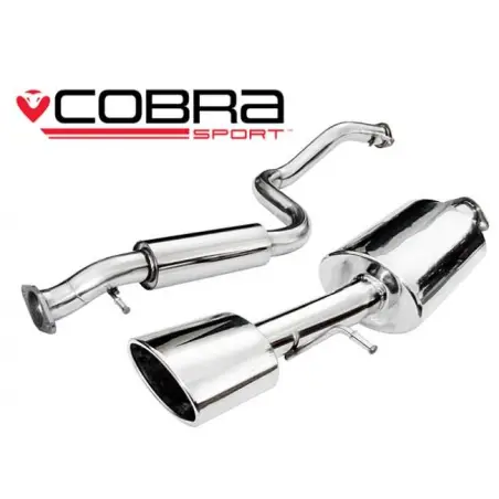 Seat Leon Cupra R (1M-Mk1) 2002-05 Cobra Sport / Cat Back Exhaust (2.5  Bore) (Resonated)