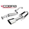 Seat Leon Cupra R (1M-Mk1) 2002-05 Cobra Sport / Cat Back Exhaust (2.5  Bore) (Resonated)