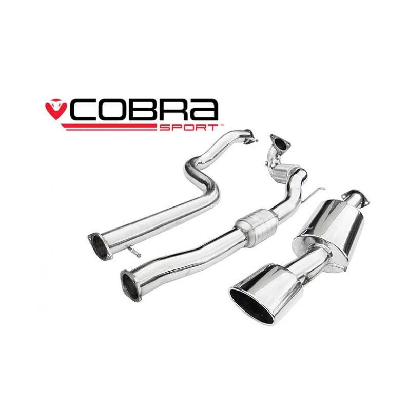 Seat Leon Cupra R (1M-Mk1) 2002-05 Cobra Sport / Turbo Back Exhaust (3  Bore) (Sports Catalyst / Non-Resonated)