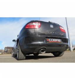 Seat Leon Cupra R (1M-Mk1) 2002-05 Cobra Sport / Turbo Back Exhaust (3  Bore) (Sports Catalyst / Resonater)