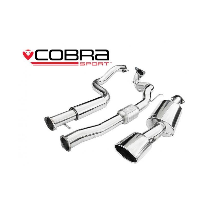 Seat Leon Cupra R (1M-Mk1) 2002-05 Cobra Sport / Turbo Back Exhaust (3  Bore) (Sports Catalyst / Resonater)