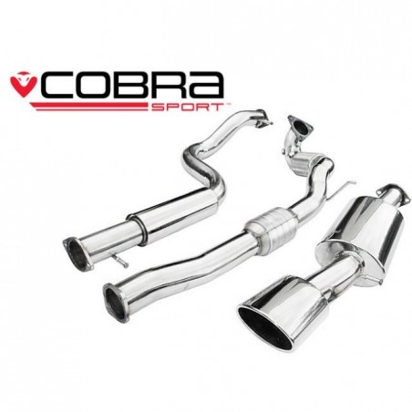 Seat Leon Cupra R (1M-Mk1) 2002-05 Cobra Sport / Turbo Back Exhaust (3  Bore) (Sports Catalyst / Resonater)