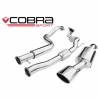 Seat Leon Cupra R (1M-Mk1) 2002-05 Cobra Sport / Turbo Back Exhaust (3  Bore) (Sports Catalyst / Resonater)
