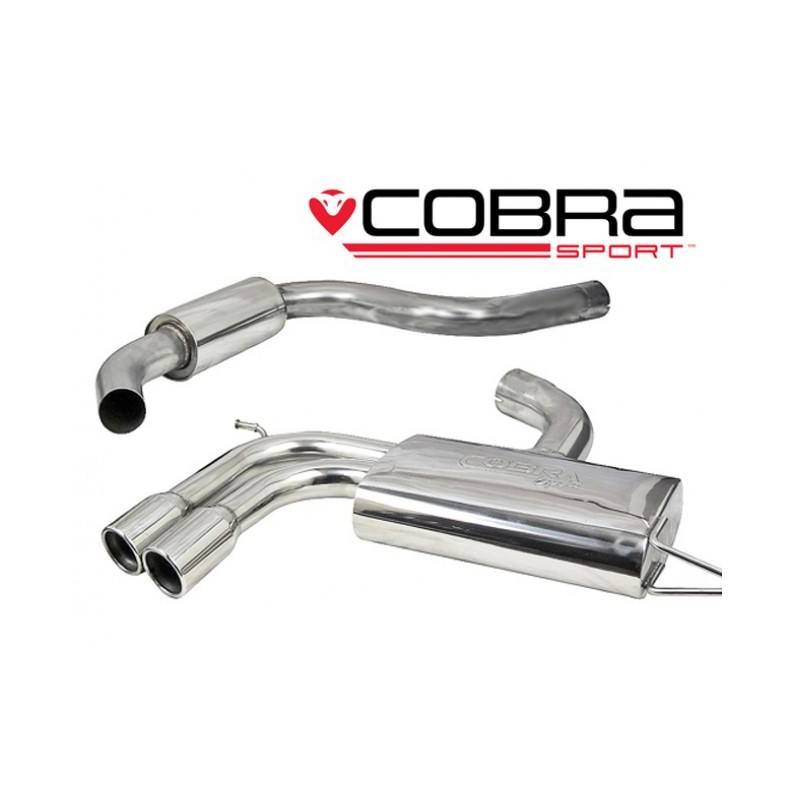 Seat Leon FR 2.0 FSI 200-211PS (1P-Mk2) 2006-13 Cobra Sport / Cat Back Exhaust (Resonated)