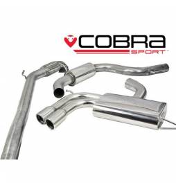 Seat Leon FR 2.0 FSI 200-211PS (1P-Mk2) 2006-13 Cobra Sport / Turbo Back Exhaust (with De-Cat & Resonator)