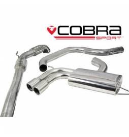Seat Leon FR 2.0 FSI 200-211PS (1P-Mk2) 2006-13 Cobra Sport /Turbo Back Exhaust (with Sports Cat & Non-Resonated)