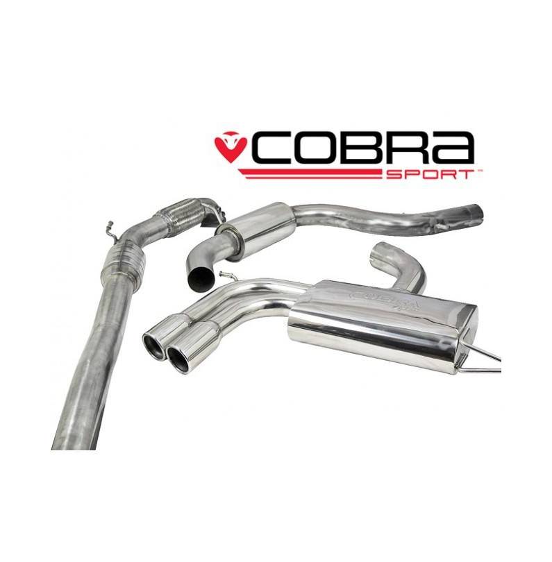 Seat Leon FR 2.0 FSI 200-211PS (1P-Mk2) 2006-13 Cobra Sport / Turbo Back Exhaust (with Sports Cat & Resonater)