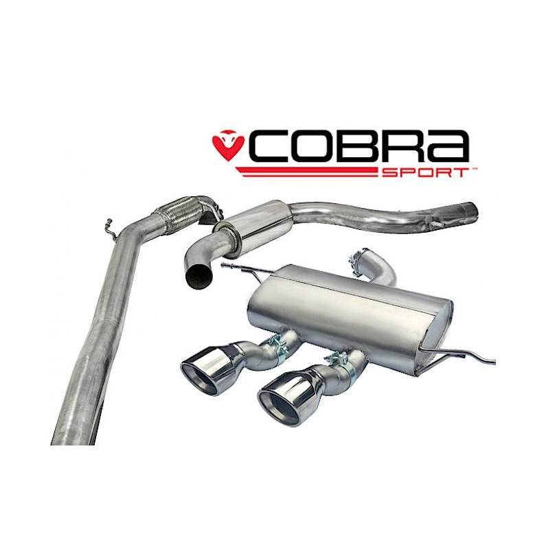 Seat Leon Cupra R 2.0 TSI 265PS (1P-Mk2) 2010-12 / Turbo Back Exhaust (De-Cat / Resonated)