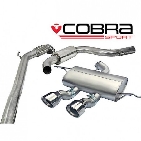 Seat Leon Cupra R 2.0 TSI 265PS (1P-Mk2) 2010-12 / Turbo Back Exhaust (De-Cat / Resonated)
