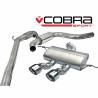 Seat Leon Cupra R 2.0 TSI 265PS (1P-Mk2) 2010-12 / Turbo Back Exhaust (De-Cat / Resonated)