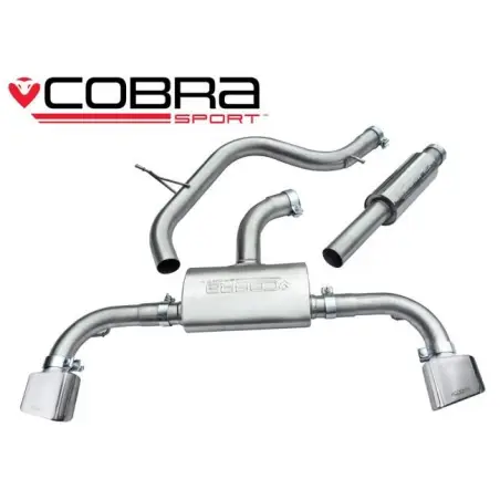 Seat Leon Cupra 280, 290 & 300 2.0 TSI (5F-MK3) 2014- / Cat Back Exhaust (Resonated)