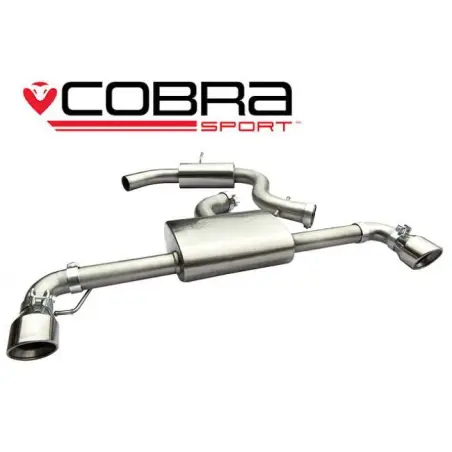 VW Golf MK6 GTI (5K) 2009-13 Cobra Sport / Cat Back Exhaust (Resonated)