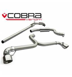 VW Golf MK6 GTI (5K) 2009-13 Cobra Sport / Turbo Back Exhaust - Venom Range (With Sports Catalyst)