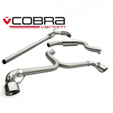 VW Golf MK6 GTI (5K) 2009-13 Cobra Sport / Turbo Back Exhaust - Venom Range (With Sports Catalyst)