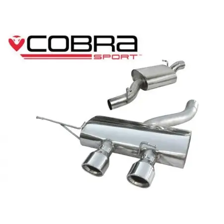 VW Golf MK6 R (5K) 2009-13 Cobra Sport / Cat Back Exhaust (Resonated)