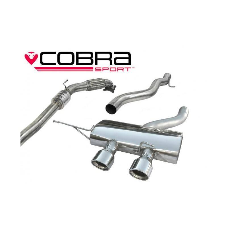 VW Golf MK6 R (5K) 2009-13 Cobra Sport / Turbo Back Exhaust (with Sports Catalyst / Non-Resonated)