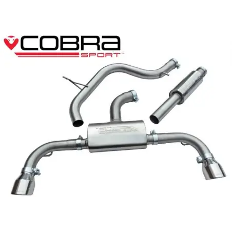 VW Golf MK7 GTI (5G) 2012-  Cobra Sport / Cat Back Exhaust (Resonated)