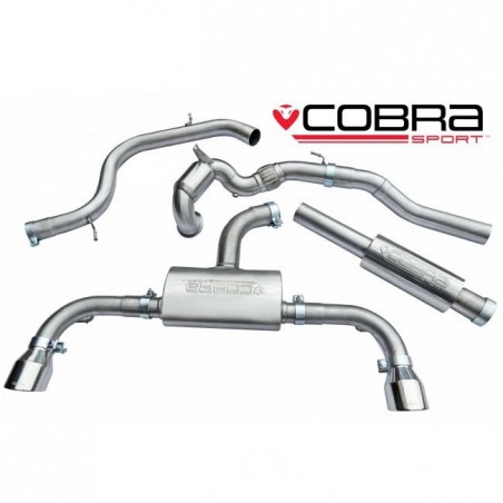 VW Golf MK7 GTI (5G) 2012-  / Turbo Back Exhaust (With Sports Catalyst & Resonated)