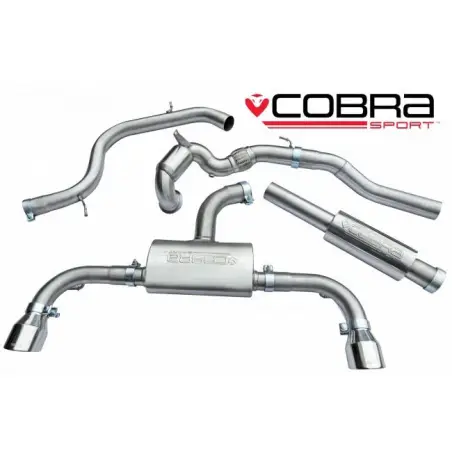 VW Golf MK7 GTI (5G) 2012-  / Turbo Back Exhaust (With Sports Catalyst & Resonated)