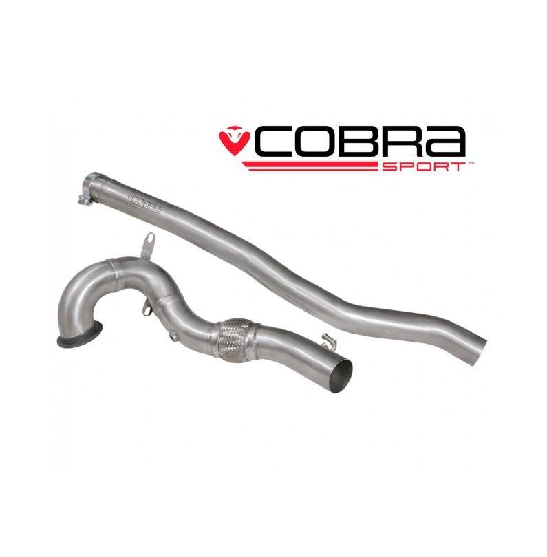 VW Golf MK7 R (5G) 2013- Valved / Front Pipe / De-Cat