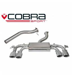 VW Golf MK7 R (5G) 2013- Valved / Cat Back Exhaust (Valved / Non-Resonated)