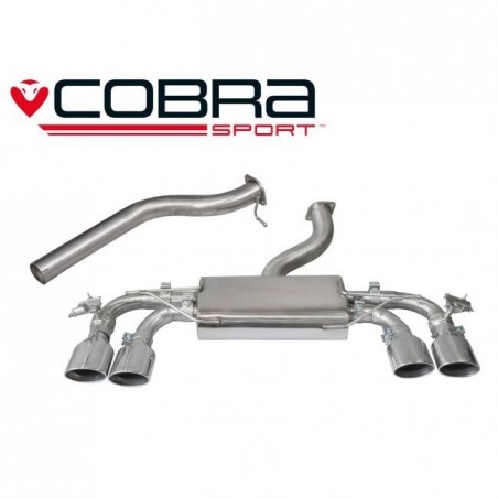 VW Golf MK7 R (5G) 2013- Valved / Cat Back Exhaust (Valved / Non-Resonated)