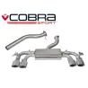 VW Golf MK7 R (5G) 2013- Valved / Cat Back Exhaust (Valved / Non-Resonated)