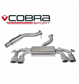 VW Golf MK7 R (5G) 2013- Valved / Cat Back Exhaust (Valved / Resonated)